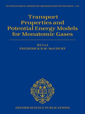 cover image of Transport Properties and Potential Energy Models for Monatomic Gases